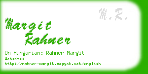margit rahner business card